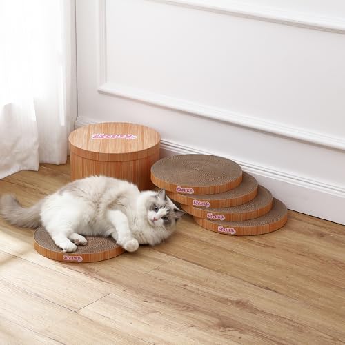 THE LICKER STORE Brown Wood Grain Finish / 12" / Modern;Mid-Century;Classic;Transitional;Traditional;Cottage;Casual Scratching Pads