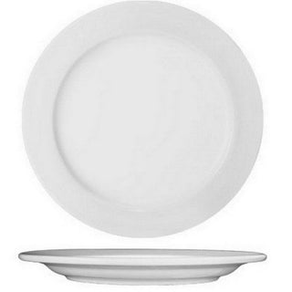 International Tableware Dover White Porcelain 10.5" Plate by International Tableware, Inc. – Large, Porcelain, White, Pack of 12, Model DO-16