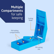 Pill Splitters by Medline – latex free, Blue, Model NON135000