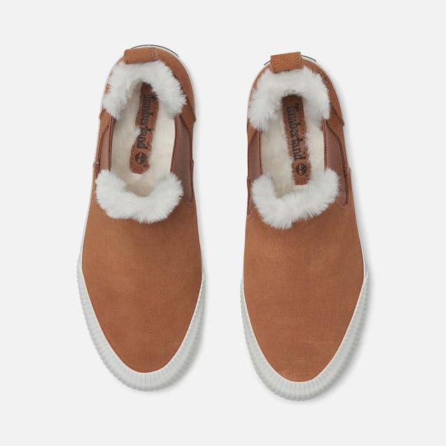 Women's Skyla Bay 2.0 Mid Warm Lined Sneaker by Timberland – Leather, Rust Suede, Model TB0A2AEW