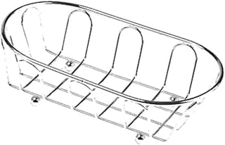 G.E.T. 4-22454 Chrome Oval Basket, 9" x 5-1/4" x 2-1/4", Case of 12