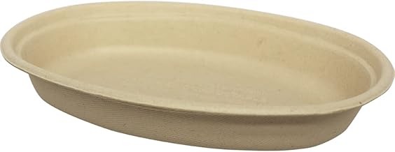 World Centric BO-SC-UBB 100% Compostable Unbleached Plant Fiber Burrito Bowl, 32 oz. (Pack of 300)