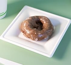 KITCH24/7 White Square Molded Fiber Disposable Plates, 6 Inch, 1000 Count