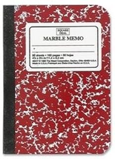 Mead Memo Book, Narrow Ruled, 80 Sheets, 5-1/2"x4", Assorted