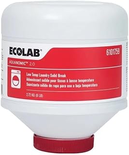 Ecolab Aquanomic 2.0 Low Temp Laundry Solid Break 6 Lb, Case Of 2
