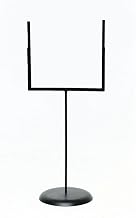 HUBERT Floor Standing Sign Holder, Black Metal Goal Post Style - 22" L x 52" H
