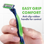 Gillette 4 Count (Pack of 1) / Sensor3 Sensitive (4ct) / Green/White Disposable Razors
