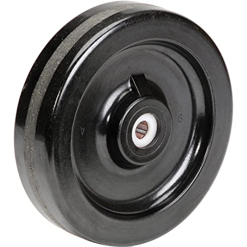 Global Industrial 5/8 Molded Plastic Wheel - Axle Size 5/8" by Casters, Wheels & Industrial Handling – 8"L x 8"W x 2"H, Plastic, Model CW-820-PH 5/8