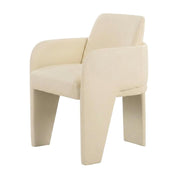Vegan Leather-Upholstered Dining Chair with Spring Seat by Starlight Canyon Home – Engineered Wood, Beige