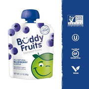 Buddy Fruits Blueberry / 3.2 Ounce (Pack of 18) / 1 Applesauce
