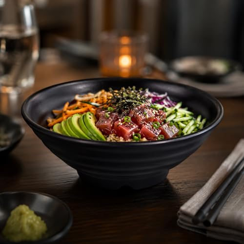 Yanco 32 oz / Black / Modern Bowls