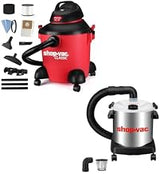 Shop-Vac 8 Gallon 4.5-Peak HP Wet/Dry Vacuum and Dust Collector with 5 Gallon Stainless Steel Tank