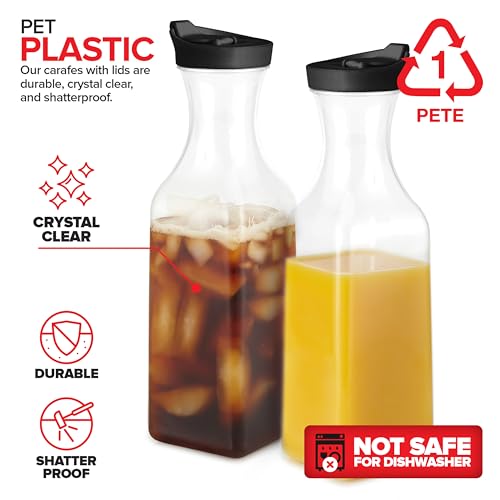 Stock Your Home 6 / 12.5” H x 3.5”L & W x 2.5” Dia. / colorless Carafes
