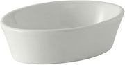 Tuxton BWK-060 Vitrified China Oval Baker, 7 oz, White (Pack of 12),