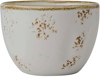 Tuxton Artisan Geode Geode Agave Reactive Natural 8-Ounce Bouillon, Case of 24, White; Scratch Resistant; Chip Resistant; Lead & Cadmium Free; Dishwasher, Microwave, Oven Safe