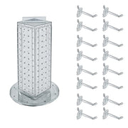 Azar Displays 13"H x 9"D x 4"W / Clear / Pegboard + Hooks Pegboard Hooks