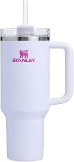 STANLEY The Flowstate Quencher H2.O Tumbler | 40 oz. Vacuum Insulated | Crystal Crush (White)