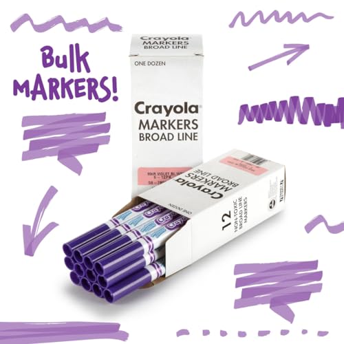 Crayola Violet / 1 Count (Pack of 12) / classic Coloring Pens & Markers
