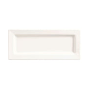 World Tableware 10-3/4" Slate Rectangular Plate by Libbey – Large, Porcelain, White, Pack of 12, Model 795-343
