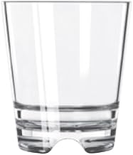 Libbey 92404 Infinium Plastic Stacking Double Old Fashioned Glass, 12 Ounce, Set of 12