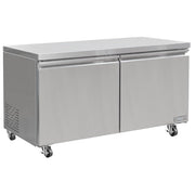 60 1/5" W Undercounter Refrigerator w/ (2) Sections & (2) Doors by MOTAK – 63.39x32.68x38.58, In Description, Check Images, Model MUR-60-X