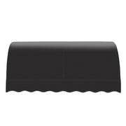 10' Savannah (124.5"-44"-36") Waterfall Closed-Sides Awning by Awntech – 124.5"W x 44"H x 36"D, Acrylic Linen, Black, Model CS33-AMZ-10K