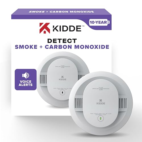 Kidde FIRE_ALARM + FIRE_ALARM,White / Modern / 1 Combination Smoke & Carbon Monoxide Detectors