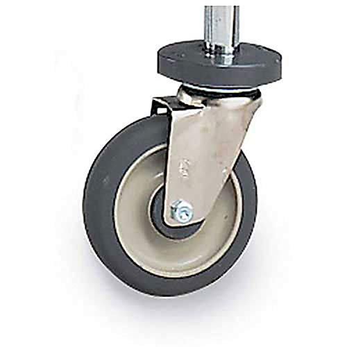 5" Polyurethane Caster by METRO – Polyurethane (PU), Zinc Plated, Model 5MP-NB
