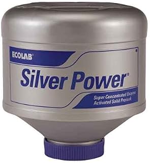 Ecolab Solid Silver Power Dish Detergent, 1 Count (Pack of 1)