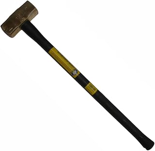 KLEIN TOOLS 7HBRFRH14 Brass Sledgehammer, Rubber Handle, 14-Pound