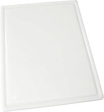 Winco 18" x 24" White Grooved Cutting Board | Dishwasher safe, Grooved, Stain resistant, Foodservice, Great for Charcuterie, Cheese, Appetizers and Buffet Displays
