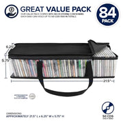 Stock Your Home 84 / 3 Count Pack of 28 / black CD Racks