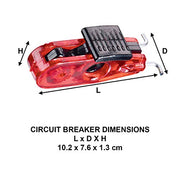 Master Lock Standard Toggles / Red / Modern Miniature Circuit Breakers
