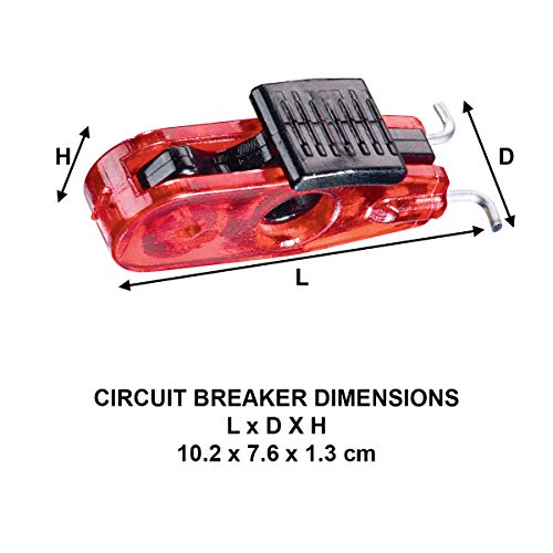 Master Lock Standard Toggles / Red / Modern Miniature Circuit Breakers