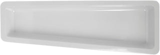 HUBERT Serving Bowl Display Bowl 1/2 Size Long White Melamine Edgeware - 12 1/4 L x 7 1/4 W x 2" D