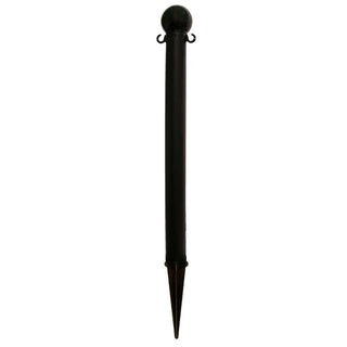 Ground Poles by Mr. Chain – 16.25"L x 14.13"W x 32"H, Hdpe With Uv Inhibitors, Black, Model 95503