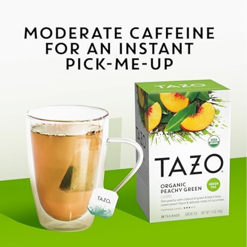 TAZO 20 Count (Pack of 6) / Peachy Green / 1 Black