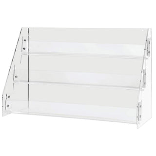 Clear Acrylic 3-Tier Card Rack by AARCO DISPLAY PRODUCTS – Acrylic, Clear, Model 1358