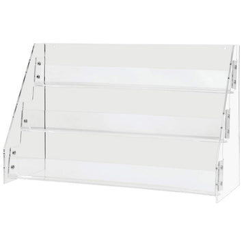 Clear Acrylic 3-Tier Card Rack by AARCO DISPLAY PRODUCTS – Acrylic, Clear, Model 1358