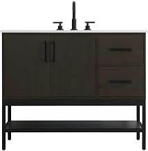 Elegant Kitchen and Bath 42" Single Bathroom Vanity in Mocha Brown