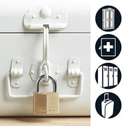 Master Lock 40mm 4-Pin - Keyed Alike x 2 / Brass / Langlebig, solide Keyed Padlocks
