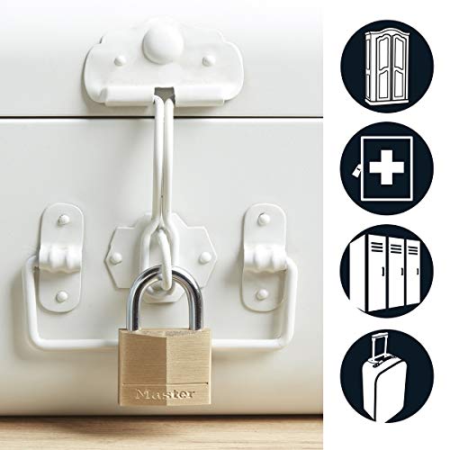 Master Lock 40mm 4-Pin - Keyed Alike x 2 / Brass / Langlebig, solide Keyed Padlocks