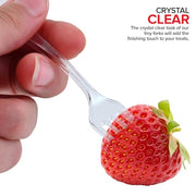 Stock Your Home Mini Fork / Clear / 100 Count Dessert Forks