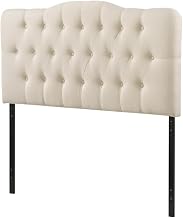 Furnifact Upholstered Fabric Full Headboard, Single Piece, Soft Padded Design, Durable Fabric Cover, Easy to Install, Adds Comfort, Style to Bedroom Decor