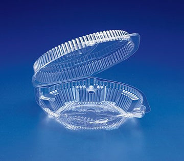 Inline SLP108 8 in. Pie Hinged Container Pete, Clear - Case of 200