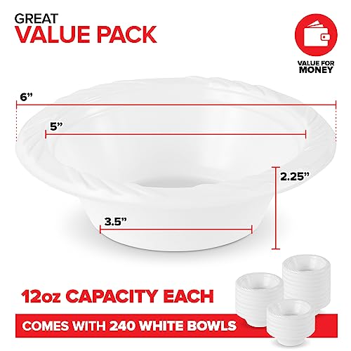 Stock Your Home 240 / 12oz / White Bowls