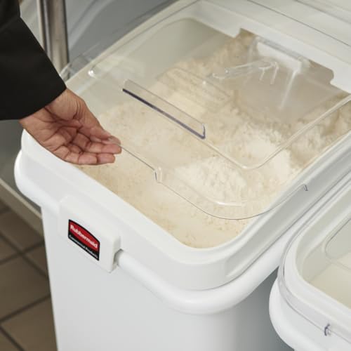 Rubbermaid Commercial Products 600 Cup / White, Clear / Bin Kitchen Trash Cans
