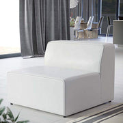 Modway White / Armless Chair / Contemporary Sofas & Couches