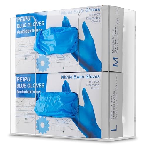 Stock Your Home Double Stack / 2 Count / Clear Lab Supply Dispensers