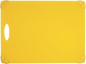 Kratos by Hubert Yellow Cutting Board with Non-Slip Grippers - 15" L x 20" W x 1/2 H